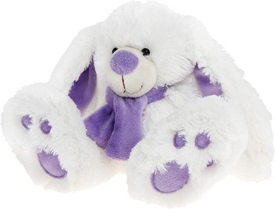 Kalidou Lavender and White Bunny Stuffed Animal, 10'', Enesco