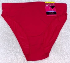 MAIDENFORM Barely There Impulse Red Invisible High Leg Panty Womens Sz M 6 L 7