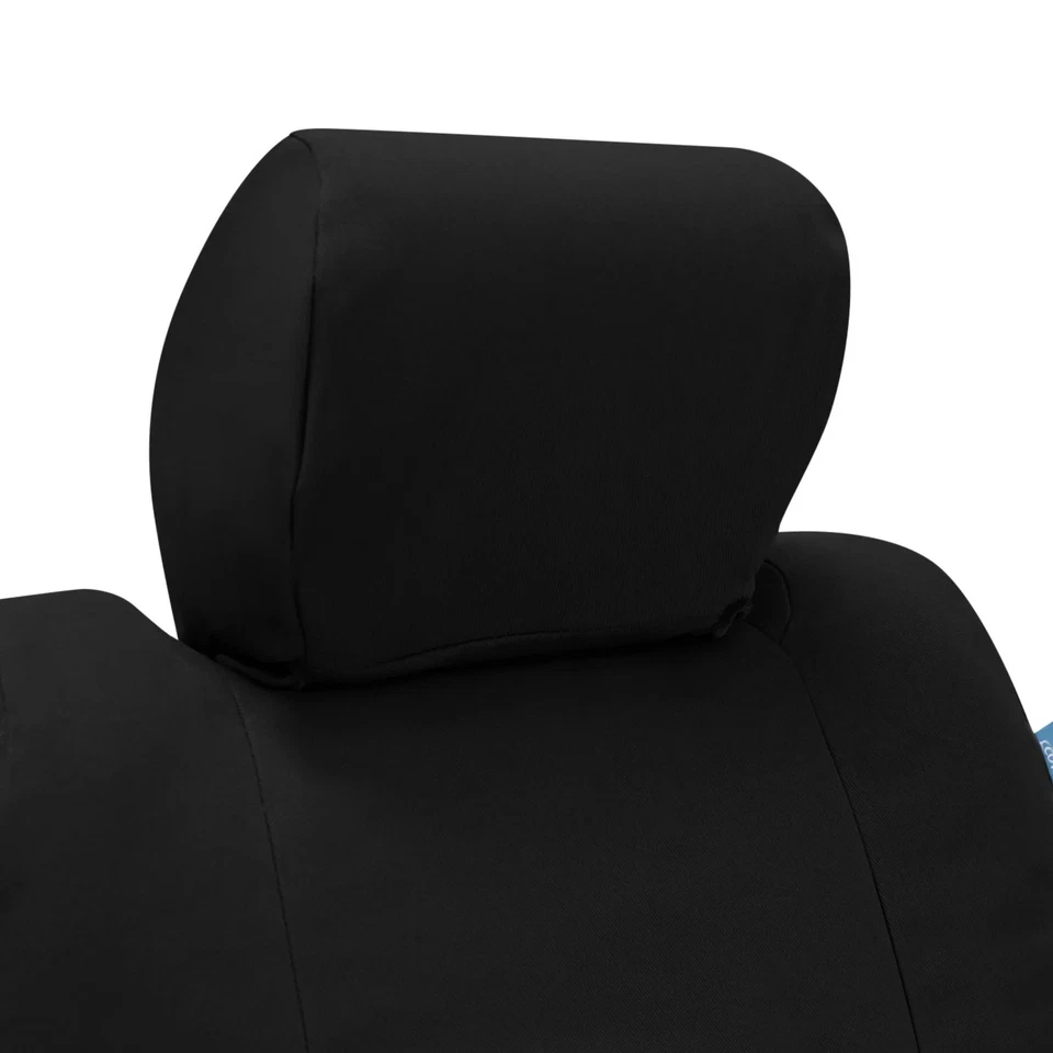 For Lincoln MKX 14-15 Polycotton Drill 2nd Row Black Custom Seat Covers - Изображение 2 из 4