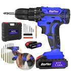 Cordless Drill Driver 45Nm Electric Screwdriver Kit Battery Powered DIY Tool Set