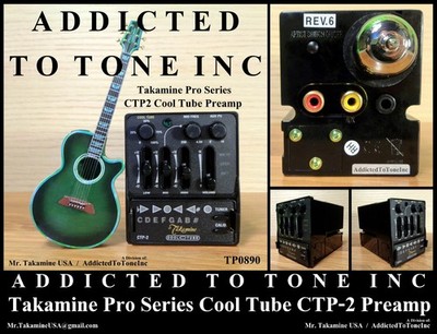 Takamine CTP 2 Cool Tube PreAmp NOS with How To Use Tutorial Takamine CTP 2 Cool Tube PreAmp NOS with How To Use Tutorial