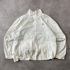 Tommy Hilfiger Windbreaker Mens XL 90s Vintage Full Zip Jacket, White