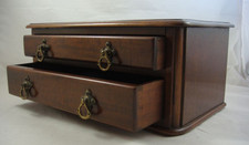 Alter Schubladenkasten Holztruhe Holzkasten Reisesekretär Uhrenkasten
