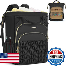 Knitting Bag Backpack, Large Crochet Bag Organizer,Water-resistant Yarn Storage
