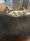Vintage Schell Brand Top Grain Cowhide Black Leather Doctors Medical Bag — photo 2