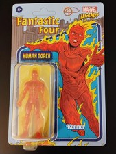 Hasbro Marvel Legends Retro Human Torch Kenner 3.75 New Figure Fantastic 4