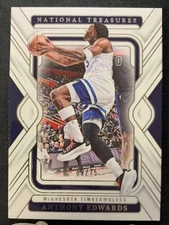 Anthony Edwards 2024-25 Panini National Treasures Base 62/75 #46