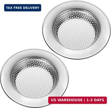 2PCS Stainless Steel Sink Strainer Mesh Drain Filter 4.5 Inch Kitchen Sink