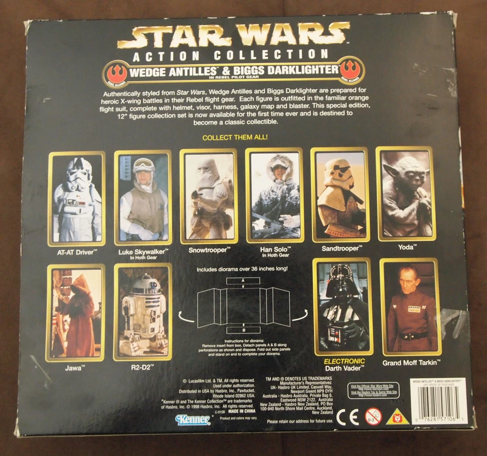 Star Wars WEDGE ANTILLES & BIGGS DARKLIGHTER FAO Schwarz exclusive 12" Figures - Изображение 2 из 4