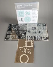 CTMH HOLLY JOLLY-SCRAPBOOKING Stamp & Thin Cuts Bundle #Z3529 New!!