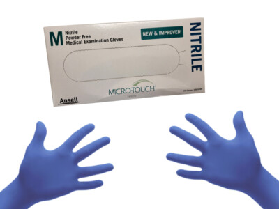 200 Count Procure Nitrile Gloves Small Black Nitrile Gloves Xs