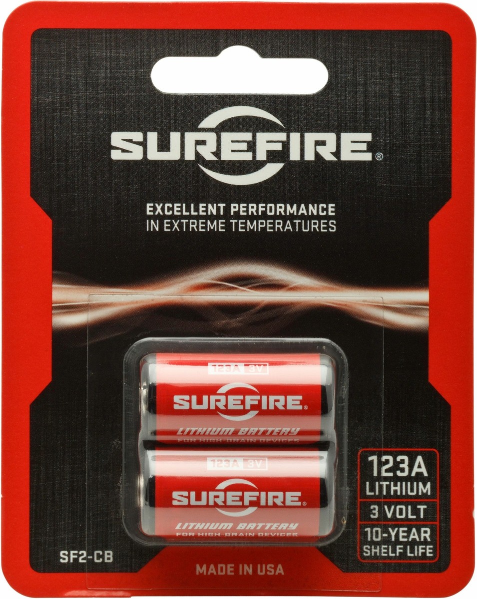 SureFire SF2-CB 2 Pack of SureFire SF123A Lithium Batteries | eBay