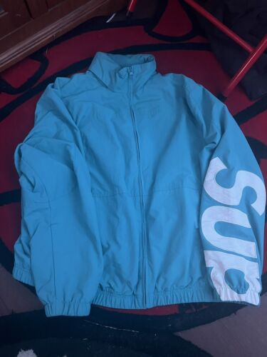 Supreme Spellout Kurtka dresowa SS21 Aqua Rozmiar M - Zdjęcie 1 z 3