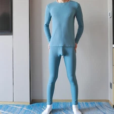 Long Johns Thermal Underwear for Men Heated Warm Base Layer Set for Cold Weather