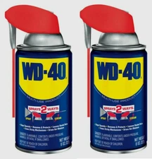 2 ~ WD-40 Multi-Purpose Lubricant w/ Smart Straw - Spray Two Ways 490026 8 oz
