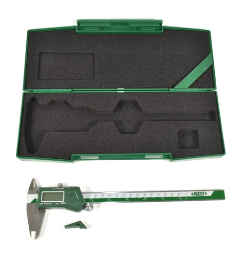 Insize 1108-200 Digital Caliper Stainless Steel 0-8" 0-200mm Range with Case