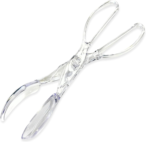 Pinzas de tijera para ensaladas premium, 11,25 pulgadas, transparentes - Imagen 8 de 12