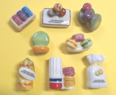 * FEVES   DELICIEUX PETITS MACARONS  série complète  ..ref. G81