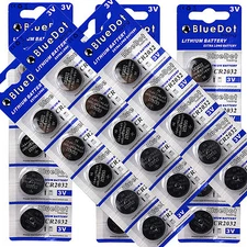 30 pieces BlueDot Trading RETAIL PACKAGED CR2032 DL2032 ECR2032 Lithium battery