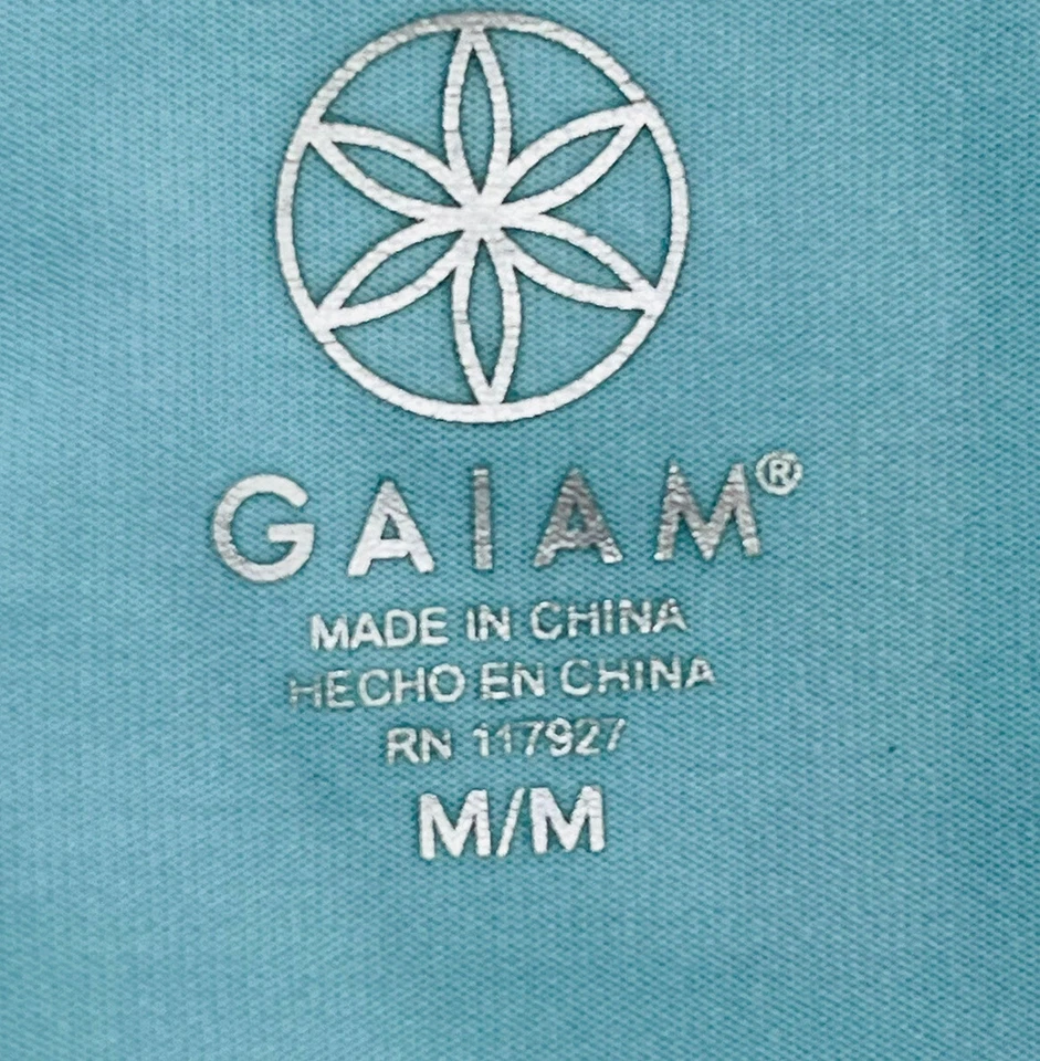 Camiseta sin mangas Gaiam (talla M) texturizada en la espalda azul ojo de cerradura corredor espalda yoga atlética Foto 3 de 4