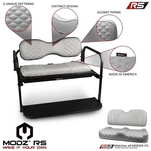 MODZ® RS Golf Cart Rear Seat Kit for EZGO RXV - [2008-Up] - Gray - Picture 24 of 43