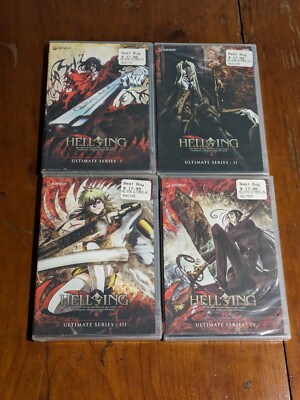 Hellsing Geneon Ultimate Series (2006) DVD Sealed Volumes 1 - 4