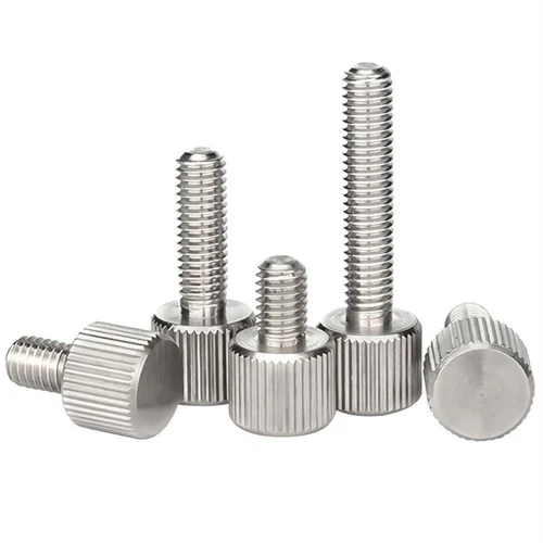 M2 M2.5 M3 M4 - M8 Stainless Steel Knurled Thumb Screw Flat Head Thumbscrew Bolt - Picture 2 of 11