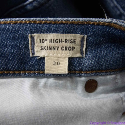 NEW Madewell 10" High-Rise Skinny Crop Jeans in Bradfield Wash, 30 - Imagen 9 de 12