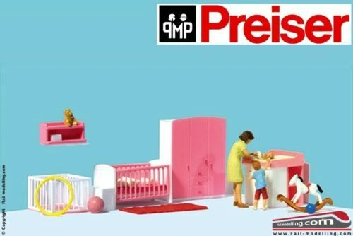 Naturaleza y paisaje de escala H0 Preiser para modelismo ferroviario