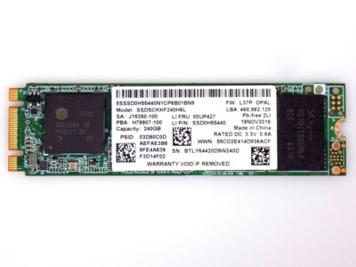 240GB Lenovo 00UP427 SSDSCKKF240H6L SATA M.2 PCI-Express 2280 SSD Festplatte TOP