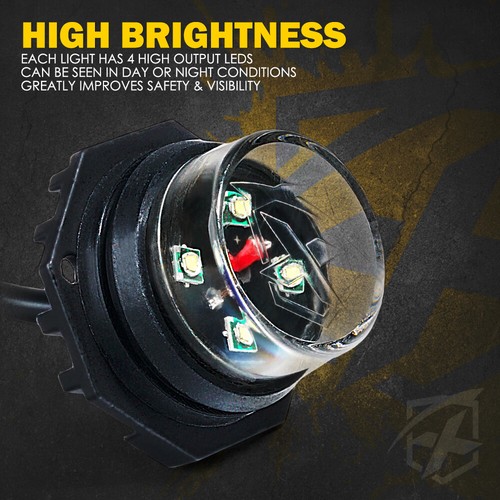 Kit de luces estroboscópicas Xprite Hideaway 6X faros advertencia de peligro de emergencia lámpara LED - Imagen 2 de 7