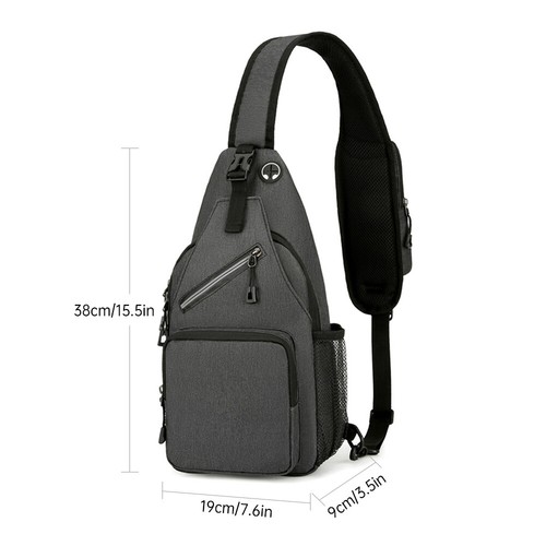 Sling Bag Crossbody Bags Fanny Packs for Men Women Shoulder Bag Hiking R0U8 - Picture 9 of 12