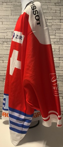 SWITZERLAND NATIONAL TEAM ICE HOCKEY SHIRT JERSEY OCHSNER SIZE XL ADULT - Picture 6 of 8