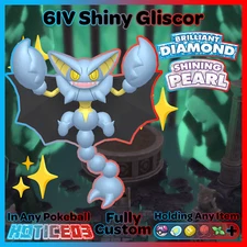 GLISCOR ✨ SHINY 6IV ✨ Pokemon Brilliant Diamond and Shining Pearl lv100 + EVs