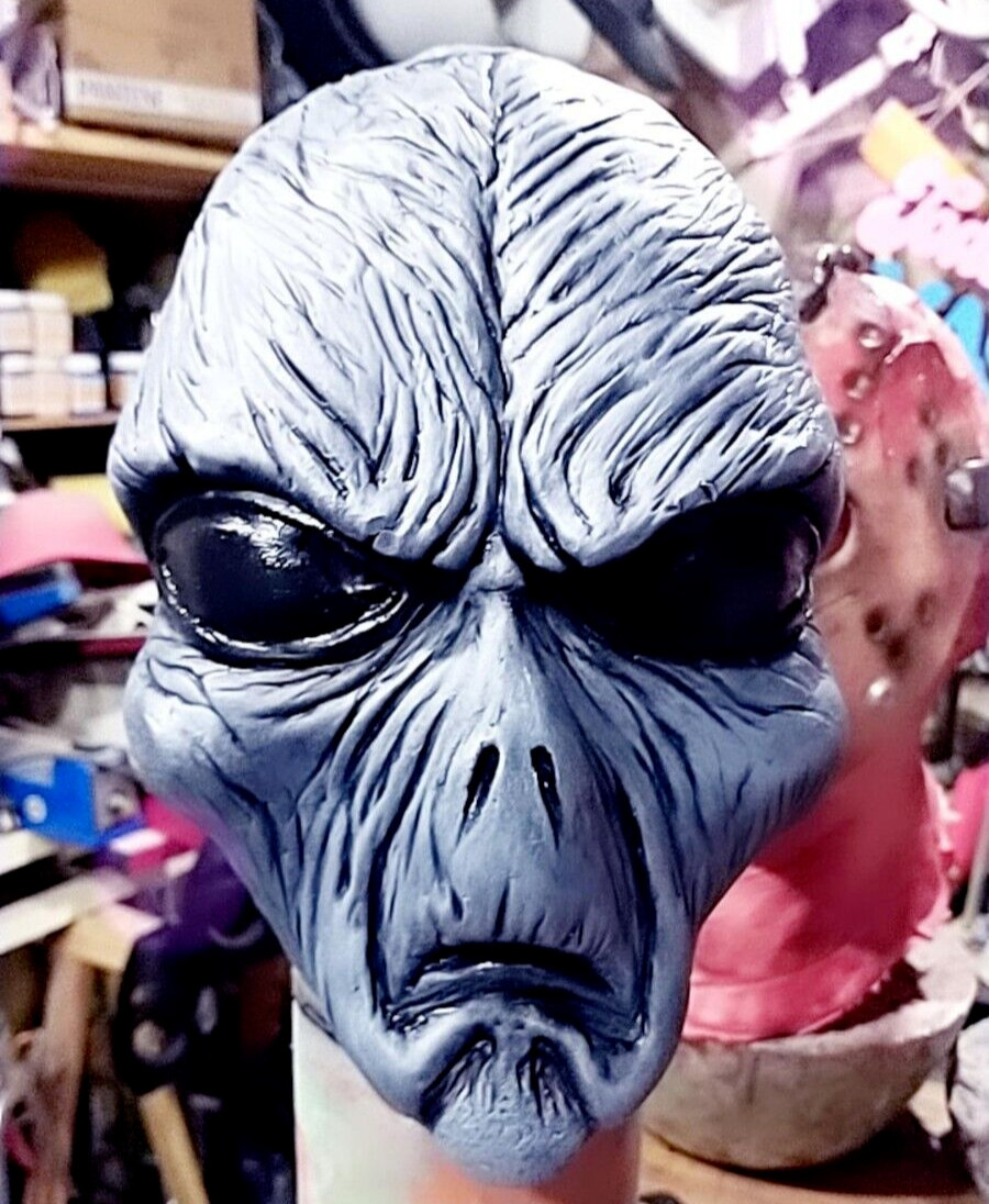 Máscara de máscara alienígena OVNI OVNI malo látex máscara terror terror decoración cosplay