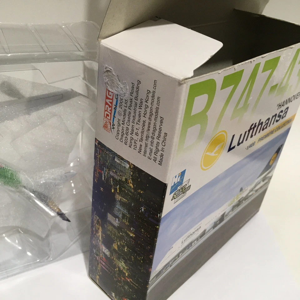 Avión Dragon 1/400 Lufthansa Boeing B747-430 D-ABVK HANNOVER USADO? Alemania Foto 4 de 4