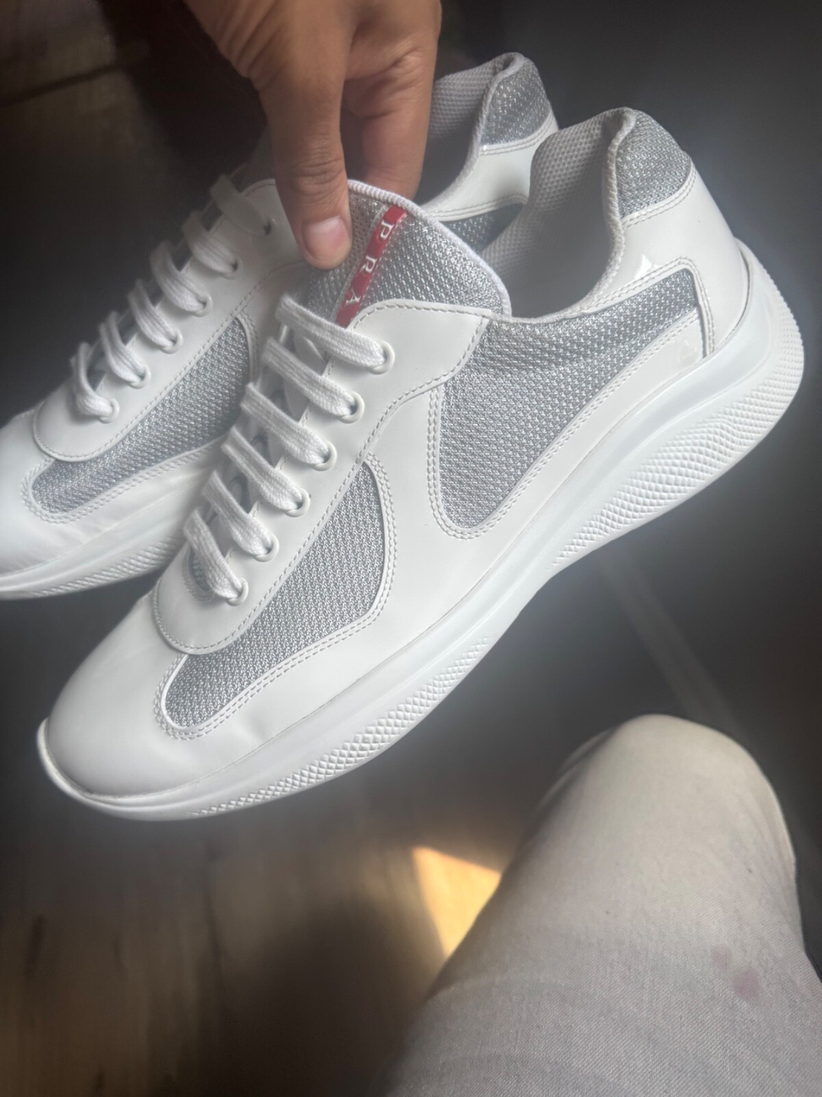 Prada men's sneakers size 10.5 pre-owned-image