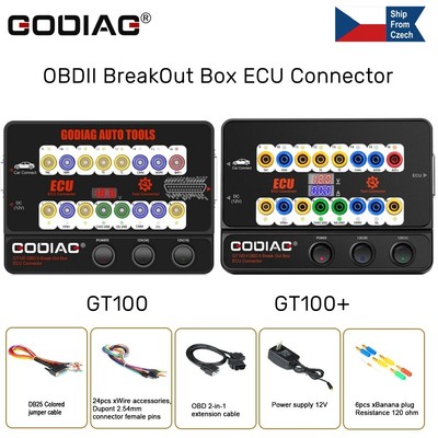 GODIAG GT100/GT100+ Pro OBDII Breakout Box ECU Connector 16PIN Protocol Detector