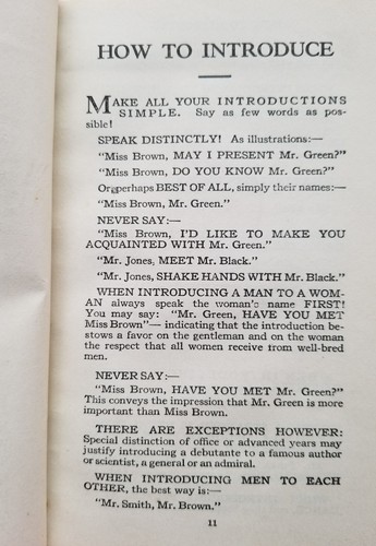 Good Manners Reliable Advice on Etiquette Clearly Told April 19 1930 L.M Garrity - Picture 8 of 12