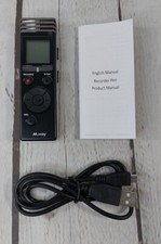 Handheld Black Digital Voice Recorder Pen 8GB Small Discreet Design