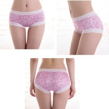 100 Mulberry Silk Underwear Women Briefs Thin Silk Lady Panties Flowers Print