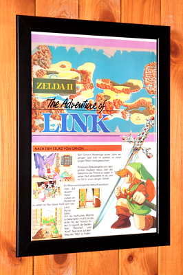 絵画 Zeldam SR2000 #002 Zelda II The Adventure of Link SNES Vintage Rare Promo Poster Ad