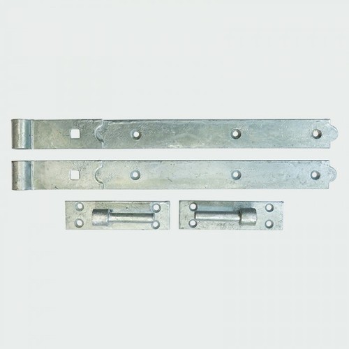 Pairs of Galvanised Hook and Band Gate Hinges Heavy Duty Garden Shed