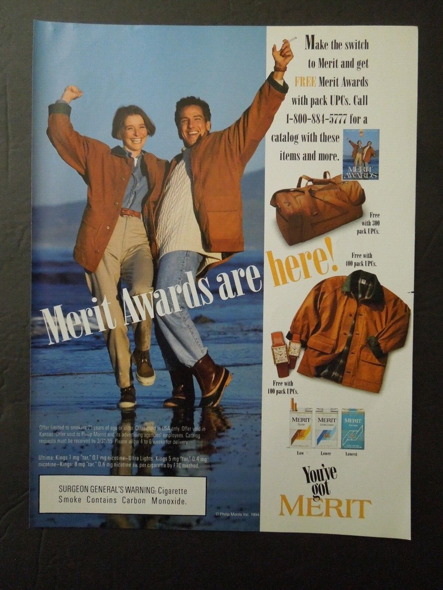 1994 MERIT Cigarettes Magazine Ad
