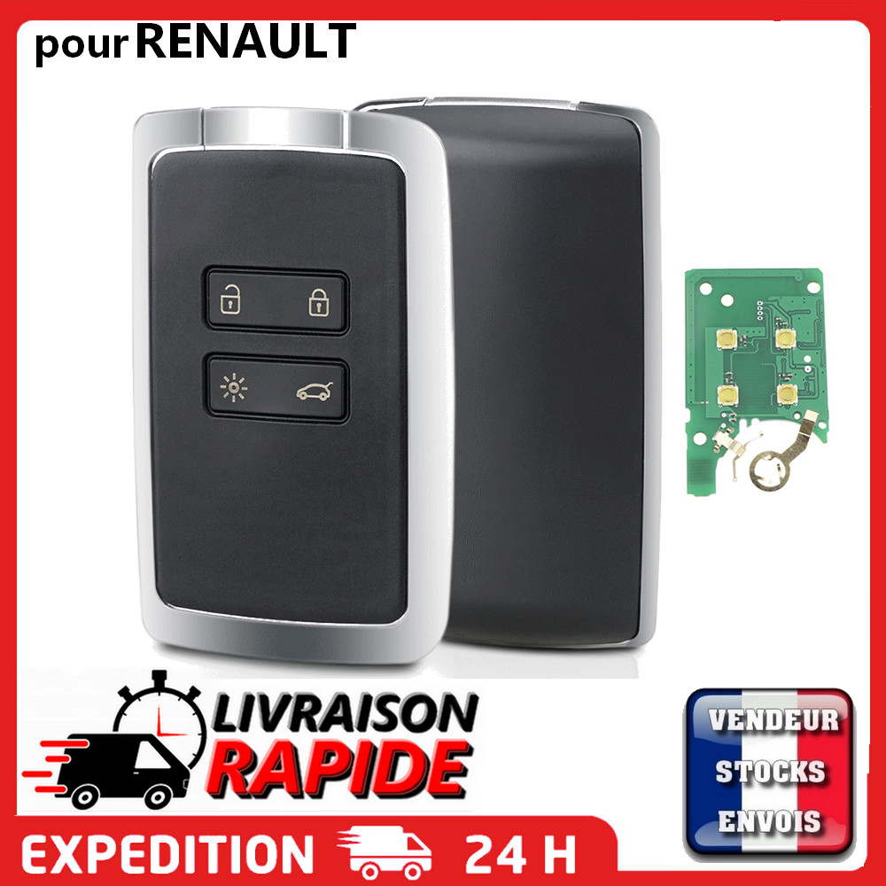 Carte de démarrage main libre vierge pour Scenic 4 et Mégane 4 avec lame