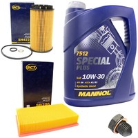 MotoröL Filter Set 10W30 5 Liter + ÖLablassschraube FüR Audi 80 A6 Vw Golf Jetta