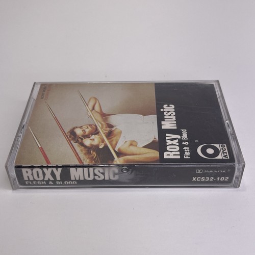 Roxy Music, Flesh & Blood (Audio Cassette Tape, 1980) Canada Import, Black Cart - Picture 3 of 9