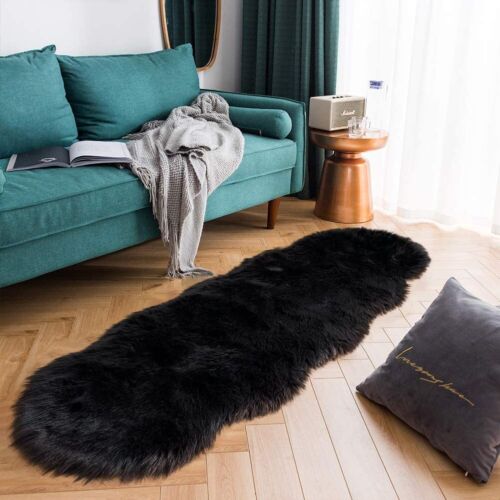 Latepis Faux Fur Sheepskin Area Rugs Soft Shaggy Carpet for Living Room Bedroom - Picture 143 of 219