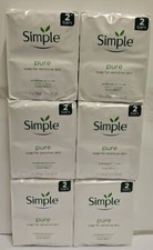 Simple Soap Twin Pack  For Sensitive Skin No Artificial Perfume X 6  = 12 BARS