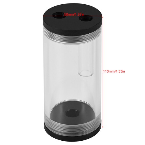 Transparent Tank G1/4 Cylinder Reservoir Tank Kit for PC Water Cooling System - Afbeelding 4 van 11